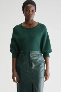 ANGLET CREWNECK SWEATER BOTANICA GREEN