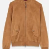 BARACUTA HARRINGTON SUEDE SUEDE CHOCOLATE