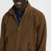 BARACUTA HARRINGTON SUEDE DARK OLIVE