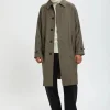 BARACUTA WOOL RAGLAN COAT PIED DE POULE