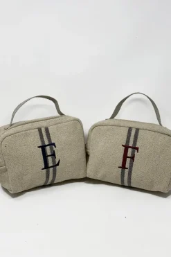 BEAUTY CASE INIZIALE RICAMATA
