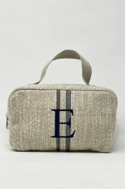 BEAUTY CASE INIZIALE RICAMATA