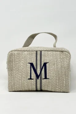 BEAUTY CASE INIZIALE RICAMATA