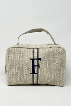 BEAUTY CASE INIZIALE RICAMATA