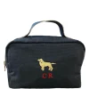BEAUTY CASE RICAMATO CON IL TUO CANE E LE TUE INIZIALI DOG LOVERS