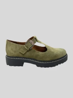 BEBÈ PELLE CAMOSCIO VERDE
