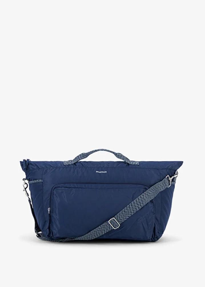 BENSIMON 2 DAYS BAG COLOR LINE RICAMATE CON MONOGRAM