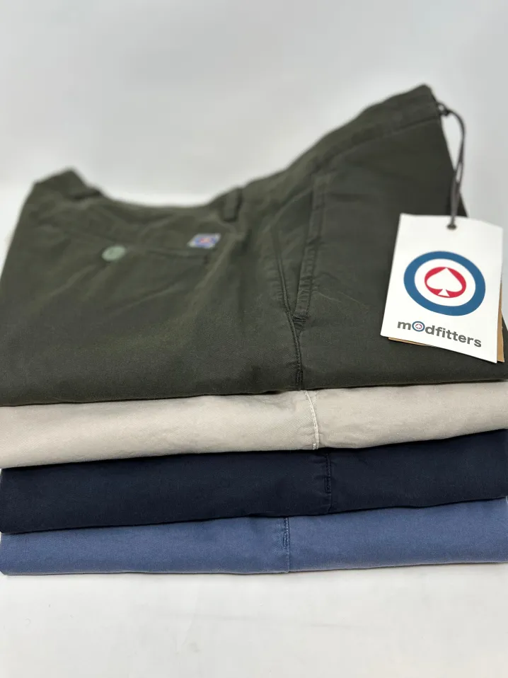BERMUDA CHINOS MODFITTERS BLU