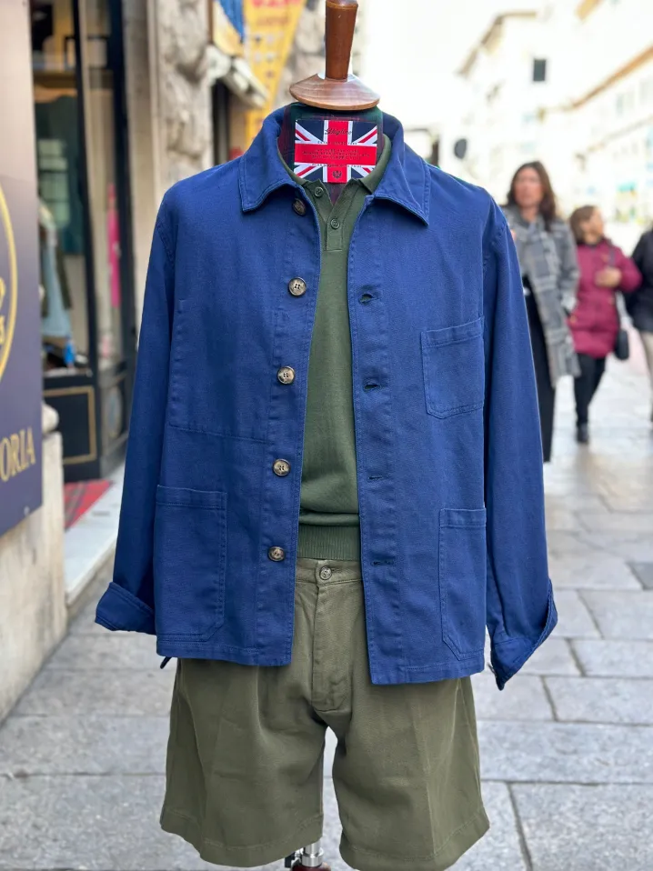 BERMUDA "ROMMEL" COTONE ECOLOGICO VERDE MILITARE