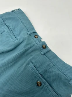BERMUDA "ROMMEL" COTONE ECOLOGICO VERDE ACQUA