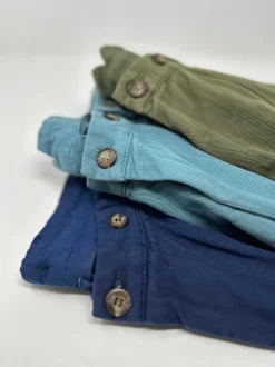 BERMUDA "ROMMEL" COTONE ECOLOGICO VERDE ACQUA