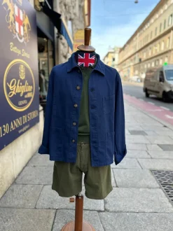BERMUDA "ROMMEL" COTONE ECOLOGICO VERDE MILITARE