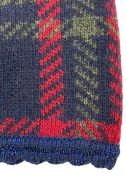 BERRETTO MAGLIA JACQUARD TARTAN