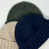 BERRETTO MAGLIA RASATA PURO CASHMERE