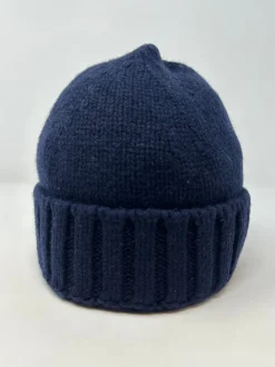 BERRETTO MAGLIA RASATA PURO CASHMERE