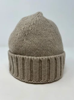 BERRETTO MAGLIA RASATA PURO CASHMERE