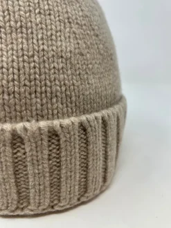 BERRETTO MAGLIA RASATA PURO CASHMERE