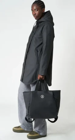 BORSA / ZAINO 2 IN 1 IMPERMEABILE NERO TANTA