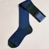 BRESCIANI CALZE A COSTE VERDE CELESTE