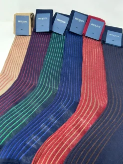 BRESCIANI CALZE VANISE' COSTE BLU/AZZURRO