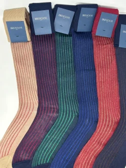 BRESCIANI CALZE VANISE' COSTE BLU/AZZURRO