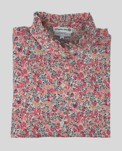 CAMICIA ALEX (OVERSIZE) COREANA MICRO ROUCHES MADE WITH LIBERTY FABRIC