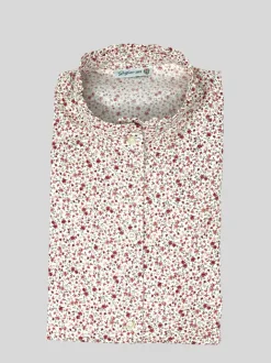 CAMICIA ALEX (OVERSIZE) FANTASIA FIORELLINO ROSA/ROSSO