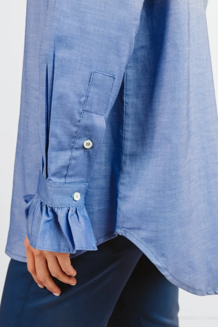CAMICIA ALEX (OVERSIZE) FANTASIA FIORELLINO ROSA/ROSSO