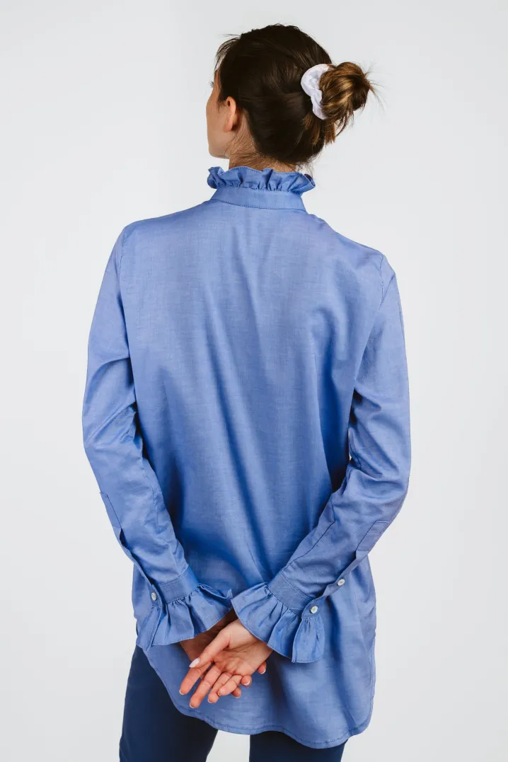 CAMICIA ALEX (OVERSIZE) FANTASIA FIORELLINO ROSA/ROSSO