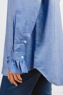 CAMICIA ALEX (OVERSIZE) FANTASIA FIORELLINO ROSA/VERDE