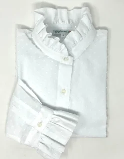 CAMICIA ALEX (OVERSIZE) PLUMETIS BIANCA