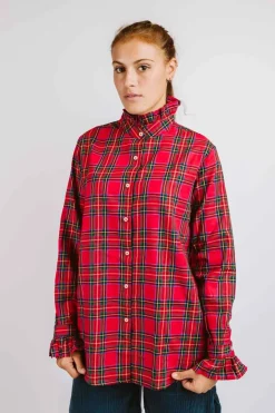 CAMICIA ALEX (OVERSIZE) TARTAN ROYAL STEWART