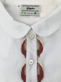 CAMICIA AURORA COLLO ROTONDO E ABBOTTONATURA SERPENTINA