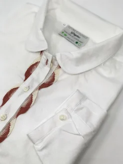 CAMICIA AURORA COLLO ROTONDO E ABBOTTONATURA SERPENTINA