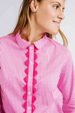 CAMICIA AURORA QUADRETTO VICKY CON SERPENTINA