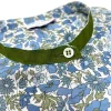 CAMICIA BETTA COREANA MADE WITH LIBERTY FABRICS FIORE AZZURRO