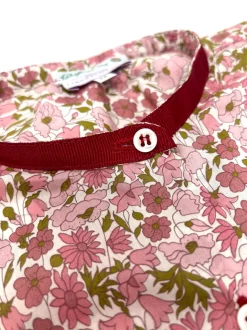 CAMICIA BETTA COREANA MADE WITH LIBERTY FABRICS FIORE ROSA