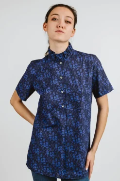 CAMICIA CHICCA MEZZA MANICA MADE WITH LIBERTY FABRICS