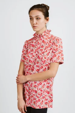 CAMICIA CHICCA MEZZA MANICA LYCRA STRETCH MADE WITH LIBERTY FABRICS