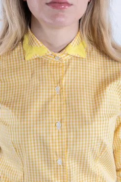 CAMICIA CHLOE VICHY SERPENTINA GIALLA