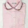 CAMICIA ERIKA OXFORD ROSA rouches LIBERTY FABRICS