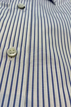 CAMICIA FIL A FIL BASTONCINO AZZURRO
