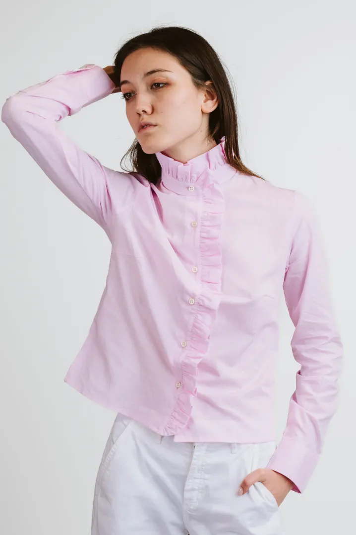 CAMICIA LULU FIL A FIL ROSA