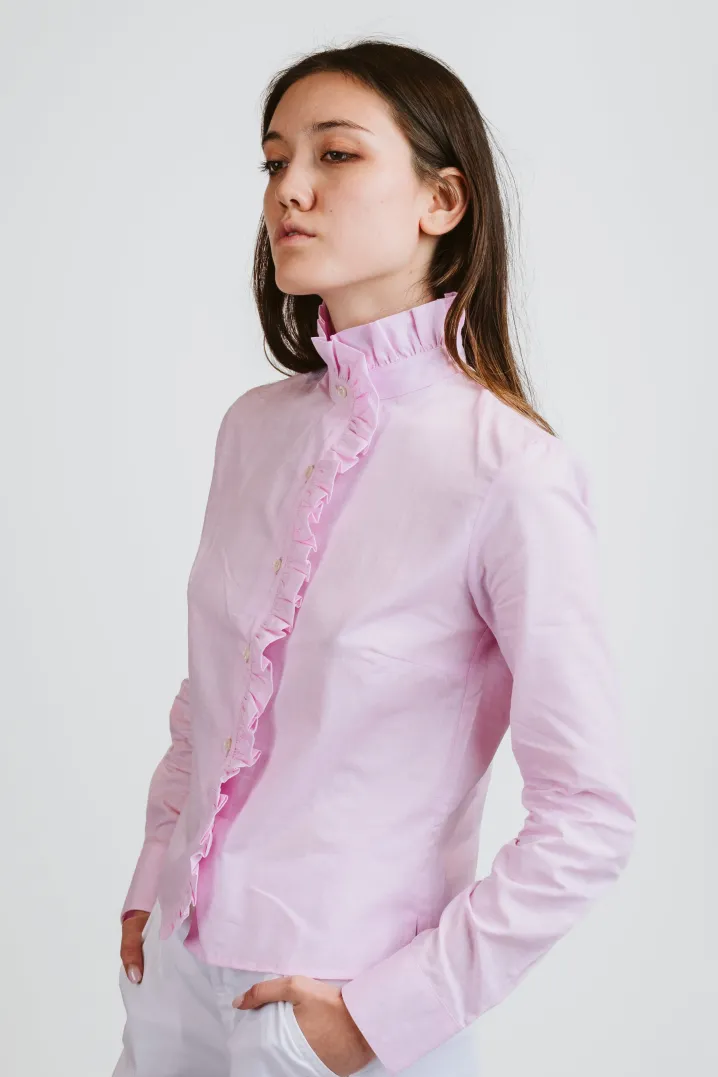 CAMICIA LULU FIL A FIL ROSA