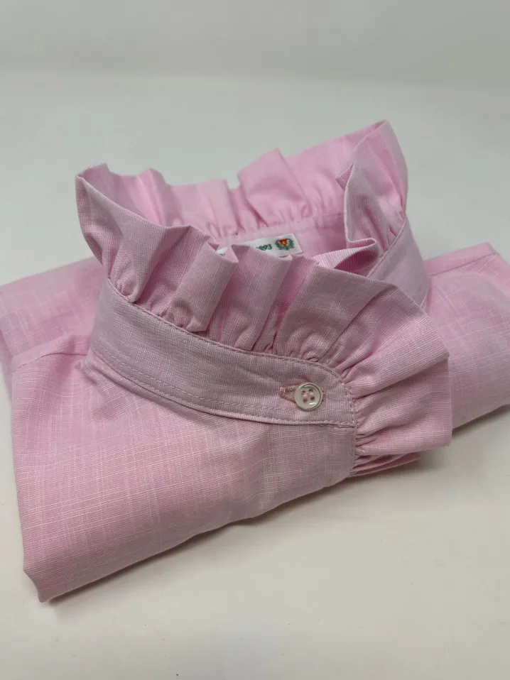 CAMICIA LULU FIL A FIL ROSA