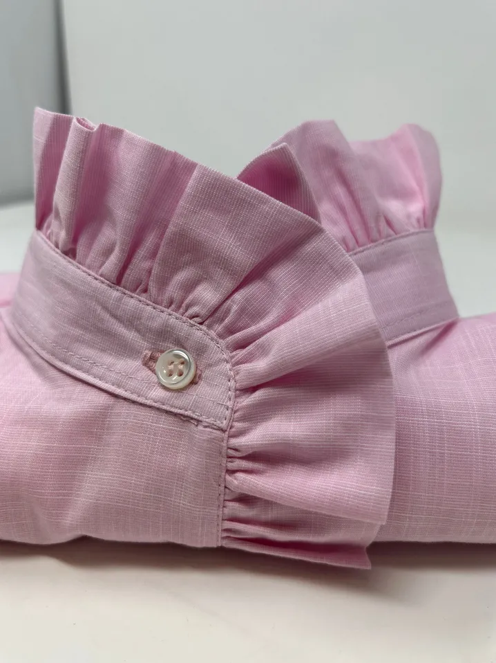 CAMICIA LULU FIL A FIL ROSA