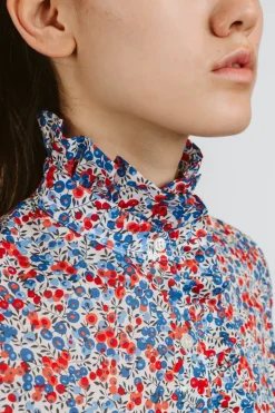 CAMICIA LULU ROUCHES MADE WITH LIBERTY FABRICS