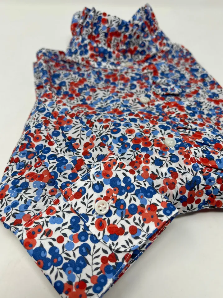 CAMICIA LULU ROUCHES MADE WITH LIBERTY FABRICS