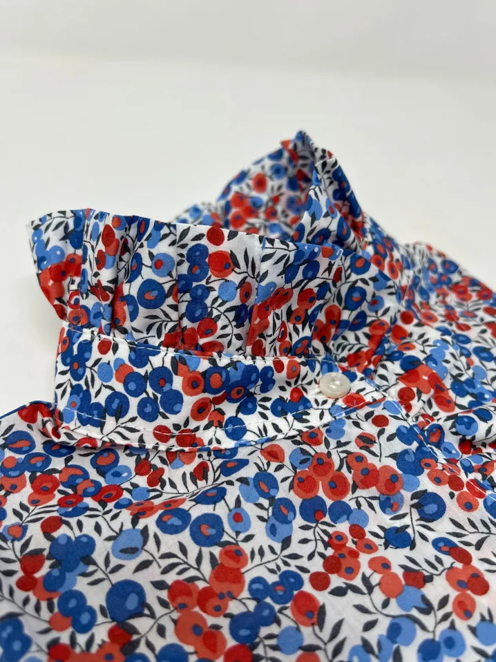 CAMICIA LULU ROUCHES MADE WITH LIBERTY FABRICS