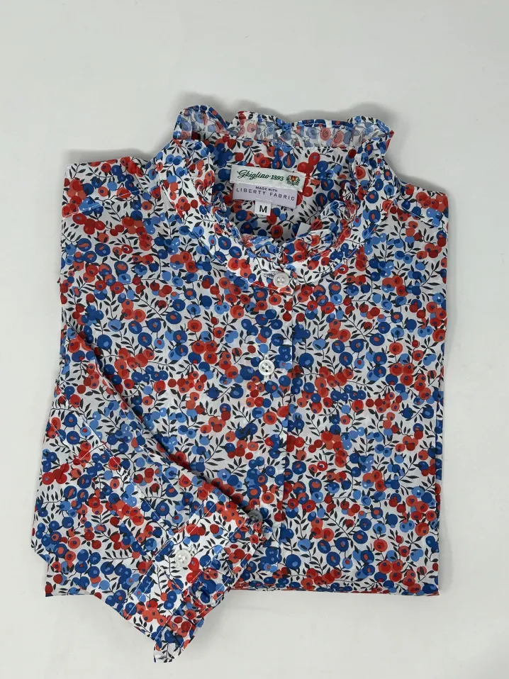 CAMICIA LULU ROUCHES MADE WITH LIBERTY FABRICS